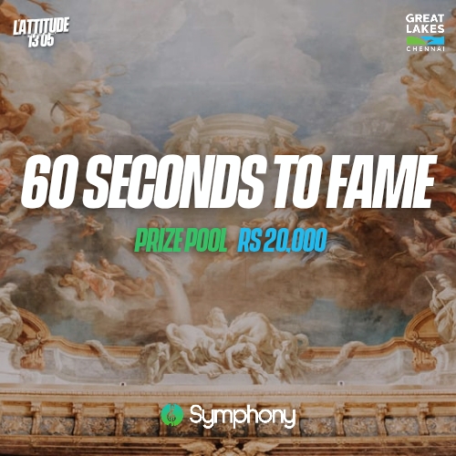 60 Seconds to Fame 60 Seconds to Fame